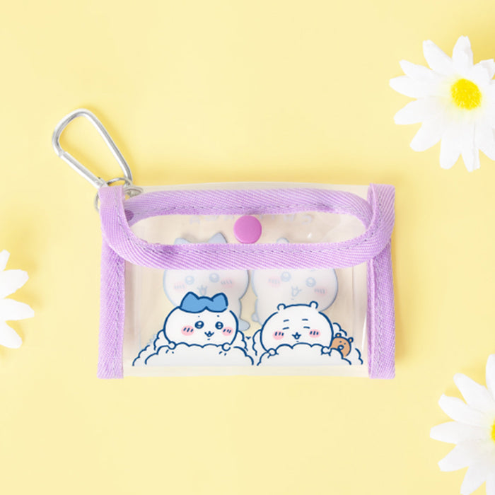 Chiikawa Official Licensed Clear Mini Pouch with Carabiner – 3 Colors