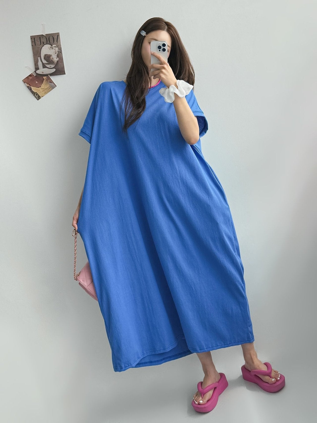 Soft Breeze Oversized Cotton Maxi Dress - Luckyplanetusa