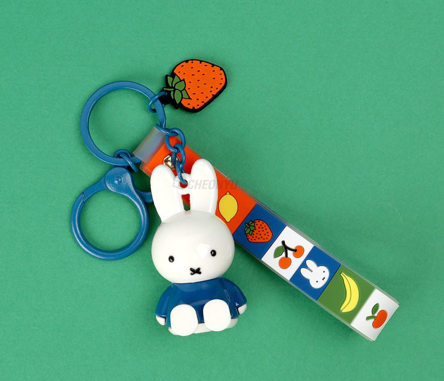 Miffy Figure Keyring & Charm – Pastel & Fruits Random