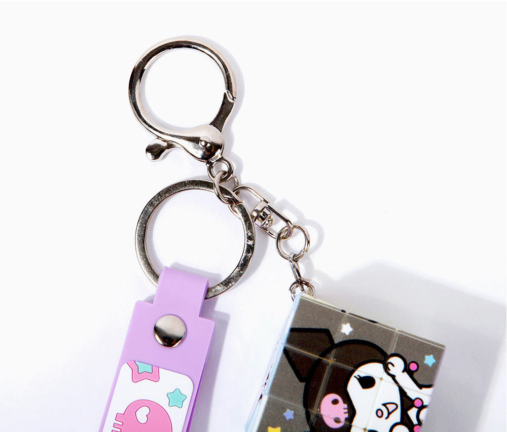 Sanrio Character Cube Keyring Collection – Kuromi, Cinnamoroll, Hello Kitty, Hangyodon