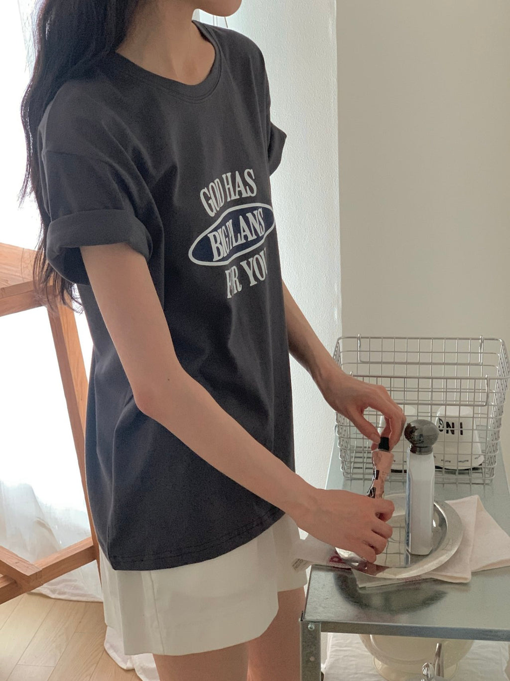 Big Plans Graphic Cotton Tee Made in Korea - Luckyplanetusa