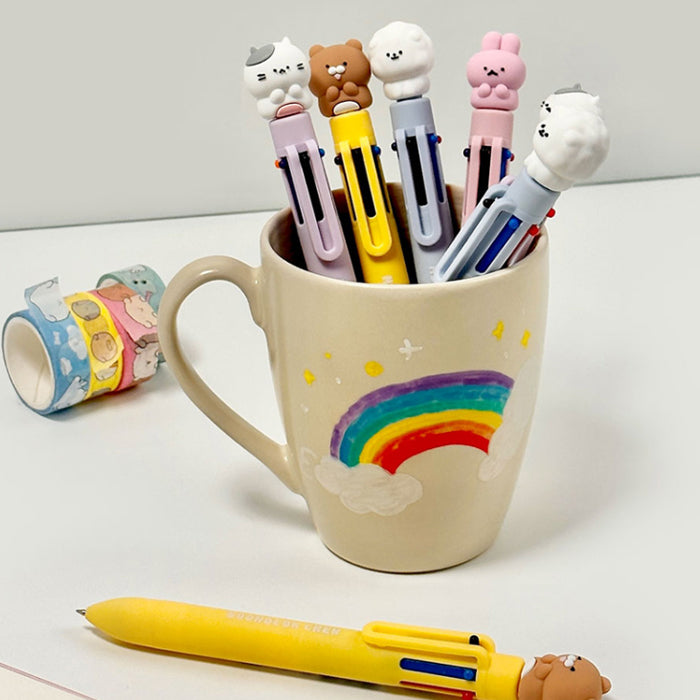 Soondeok Crew 6-Color Ballpoint Pen (0.7mm)