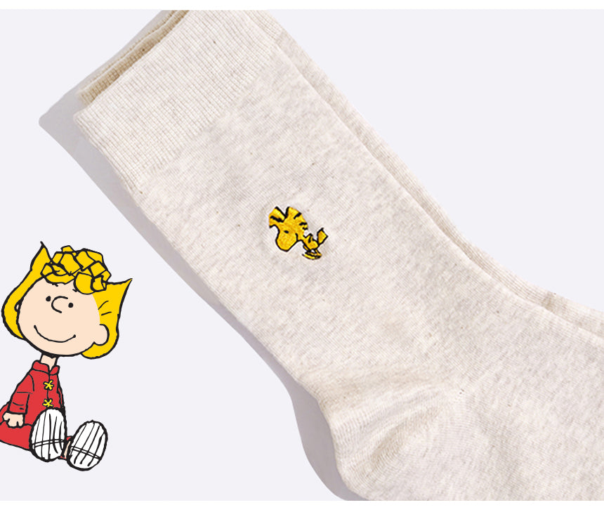 Peanuts Snoopy Embroidered Socks Gift Set 3pairs