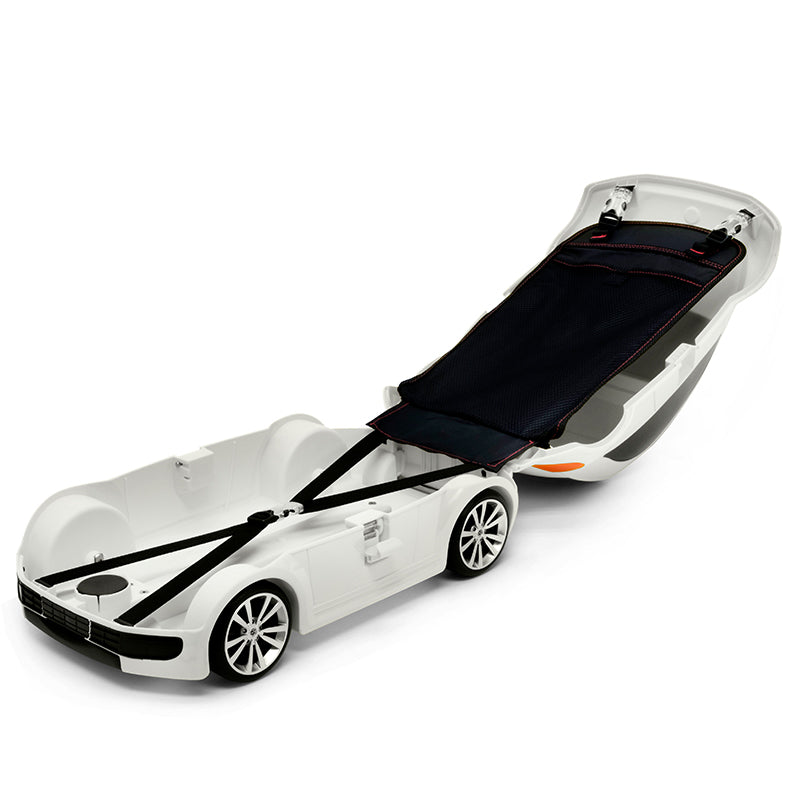 Volkswagen Beetle Kids Ride-On Suitcase White– Officially Licensed