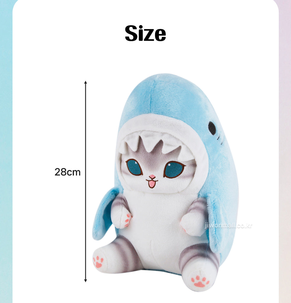 Mofusand Shark Cat BIG Plush Doll 28cm Random Color