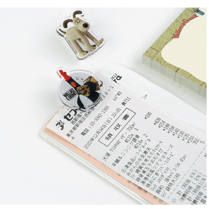 Wallace & Gromit Memo & Clip Set (4 Types)