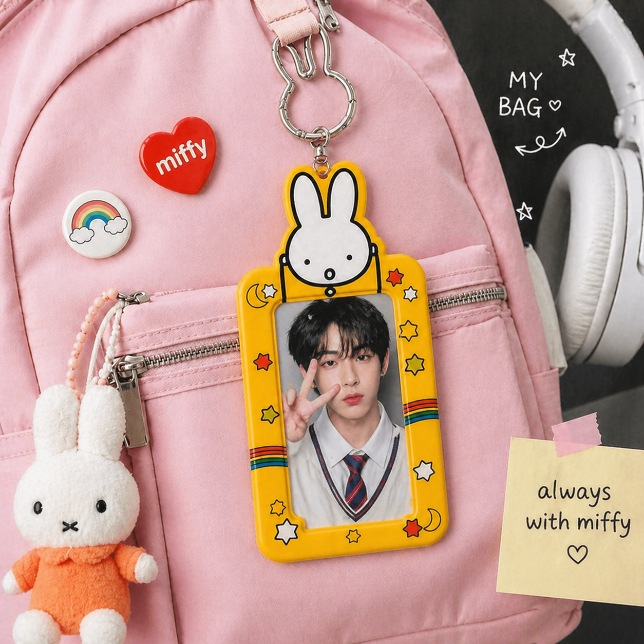 Miffy Photo Card/ ID Card Holder Keychain