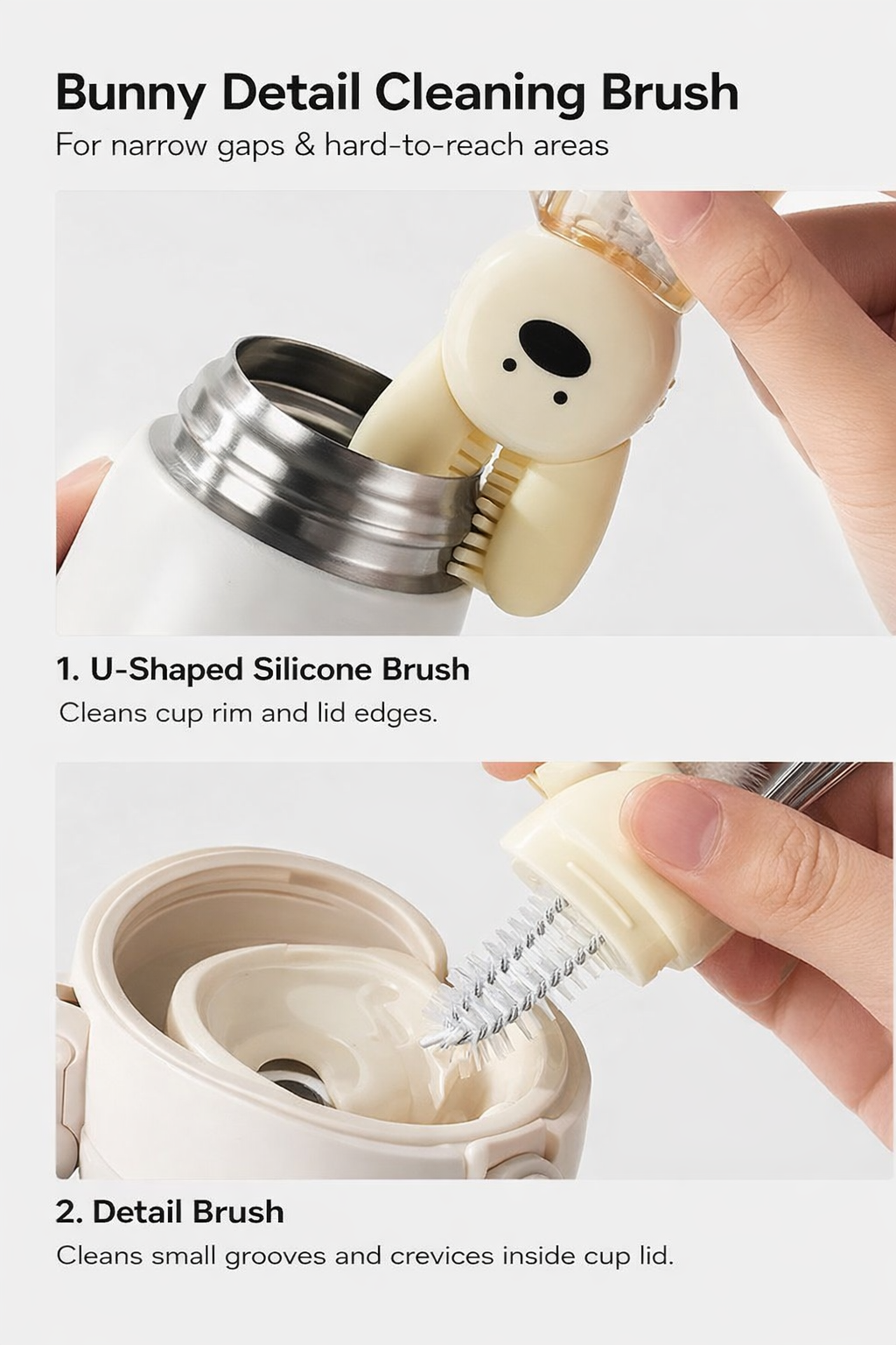 Bunny Tumbler & Bottle Narrow Cleaning Brush-Random - Luckyplanetusa