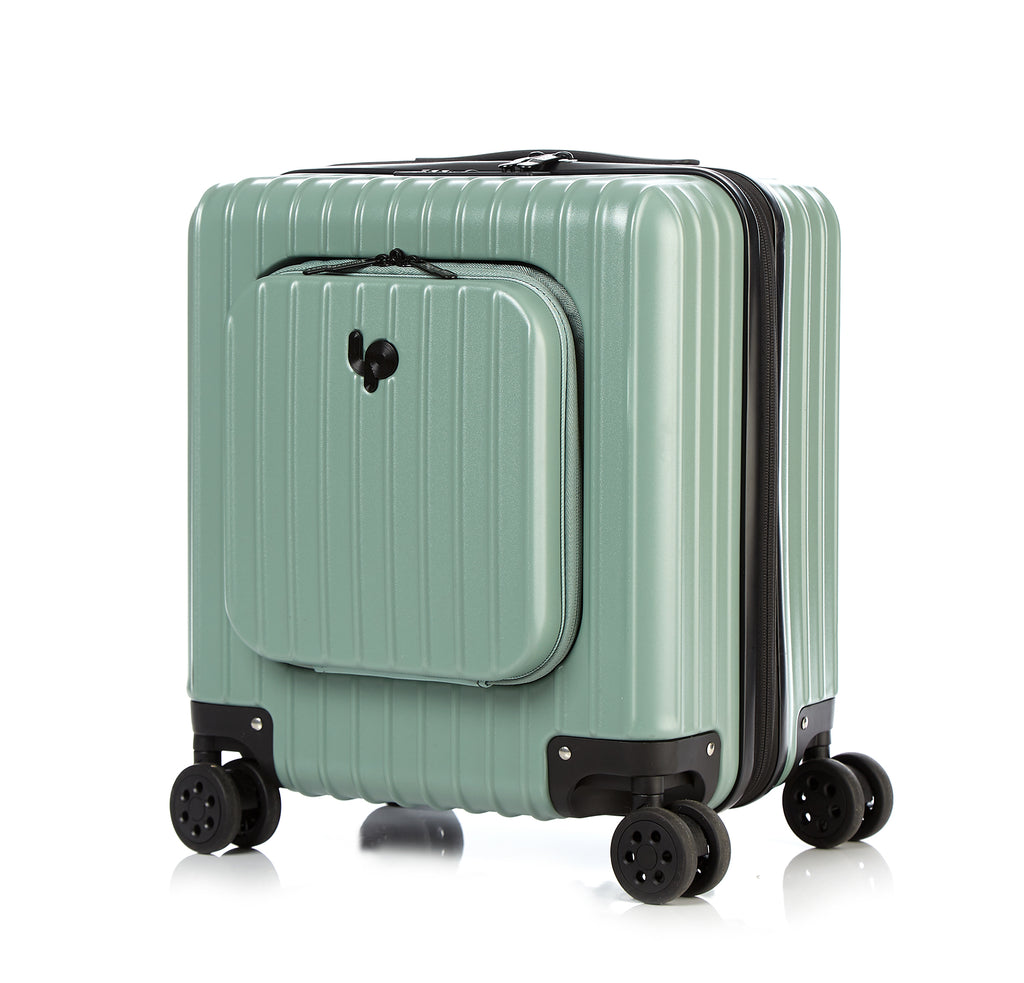 Go Beyond 17" Carry-On Olive Green Expendable Zipper