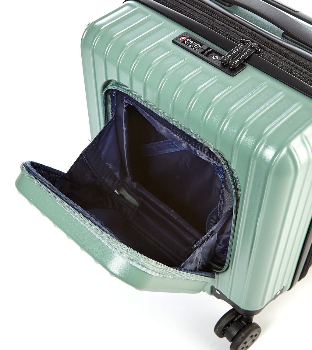 Go Beyond 17" Carry-On Olive Green Expendable Zipper