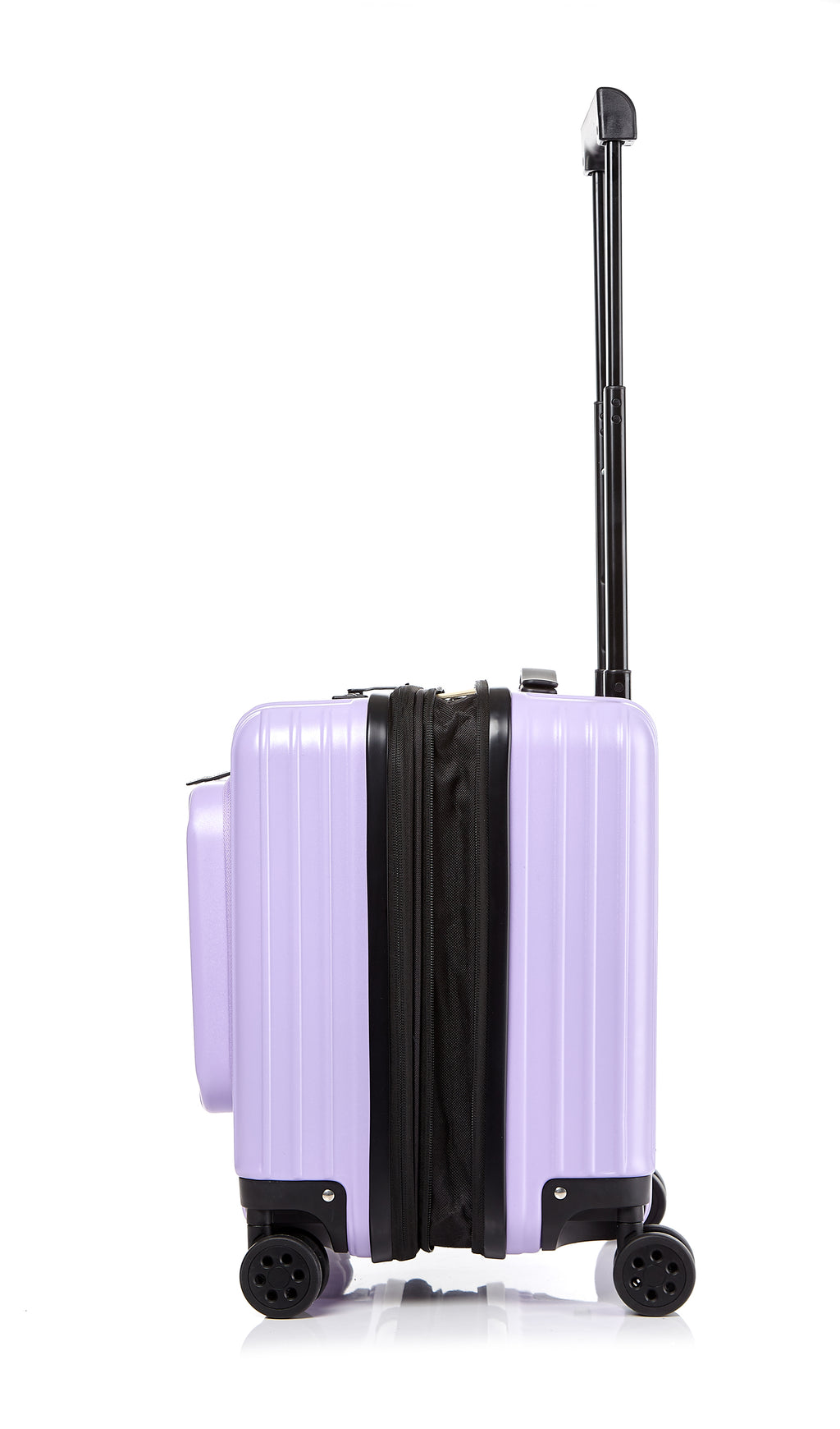 Go Beyond 17" Carry-On Purple Expendable Zipper
