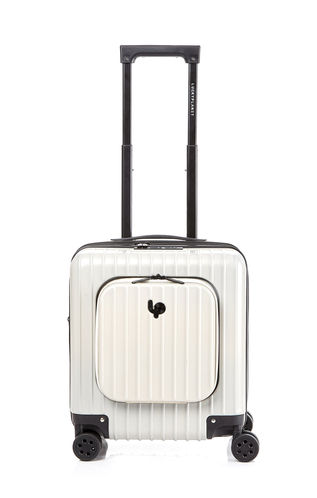 Go Beyond 17" Carry-On Ivory Pearl Expendable Zipper