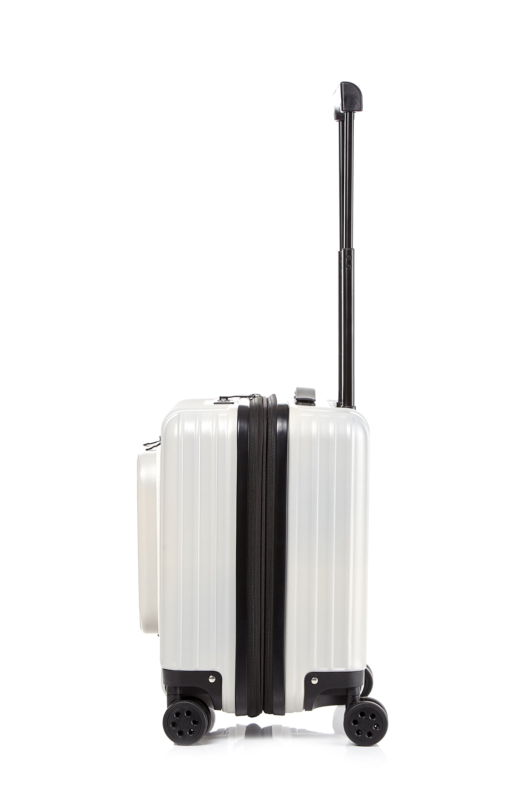 Go Beyond 17" Carry-On Ivory Pearl Expendable Zipper