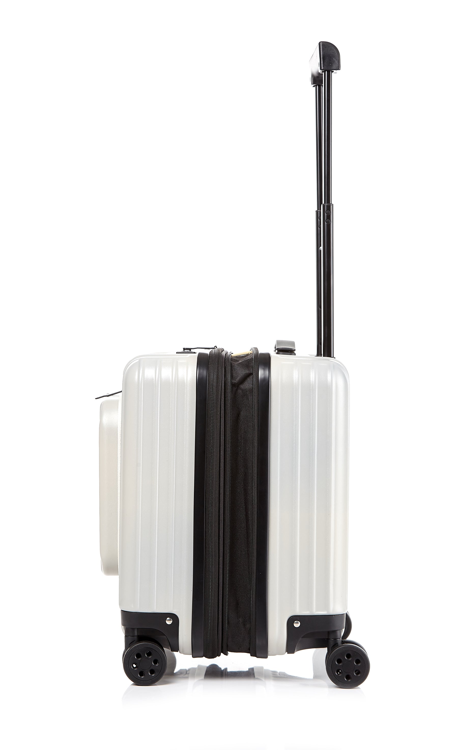 Go Beyond 17" Carry-On Ivory Pearl Expendable Zipper