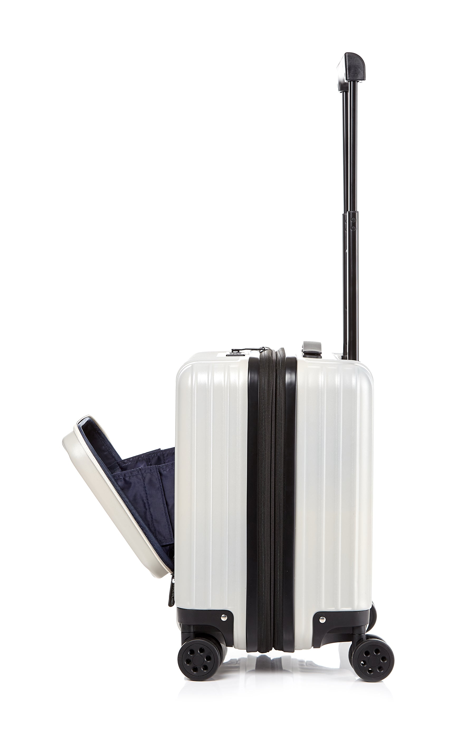 Go Beyond 17" Carry-On Ivory Pearl Expendable Zipper