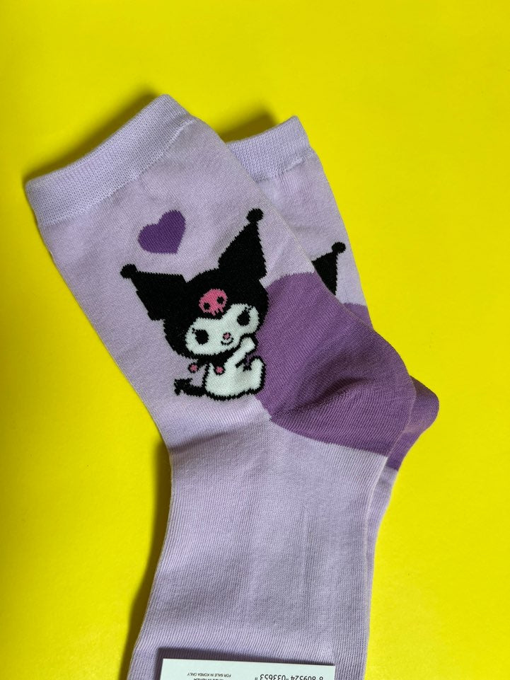 NEW Sanrio LOVE Ultra Soft Socks-Kuromi, Pochaco, Cinnamoroll, My Melody