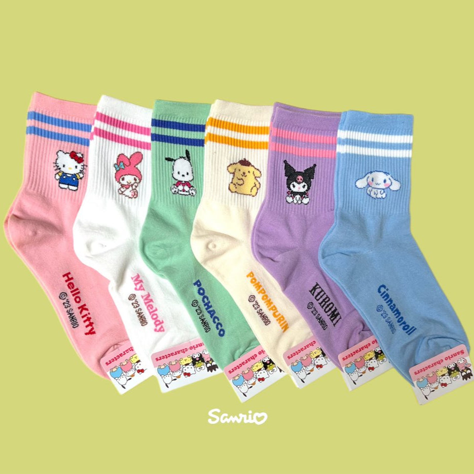 NEW Sanrio Cotton Ankle 2 line Soft Socks