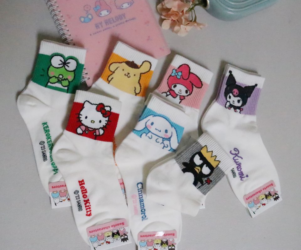 NEW Sanrio 7Days Ankle line Soft Socks
