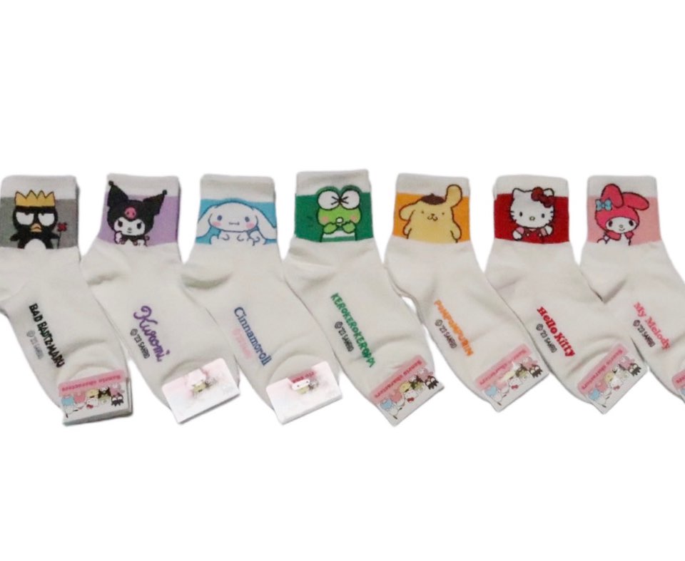 NEW Sanrio 7Days Ankle line Soft Socks