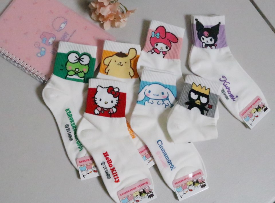 NEW Sanrio 7Days Ankle line Soft Socks