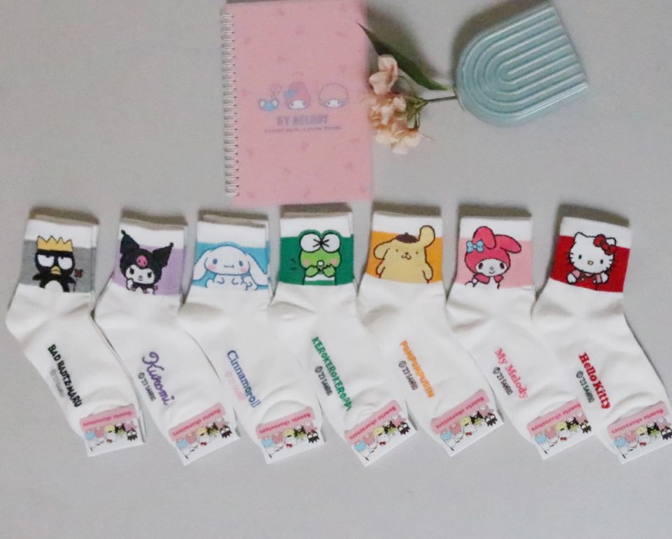 NEW Sanrio 7Days Ankle line Soft Socks
