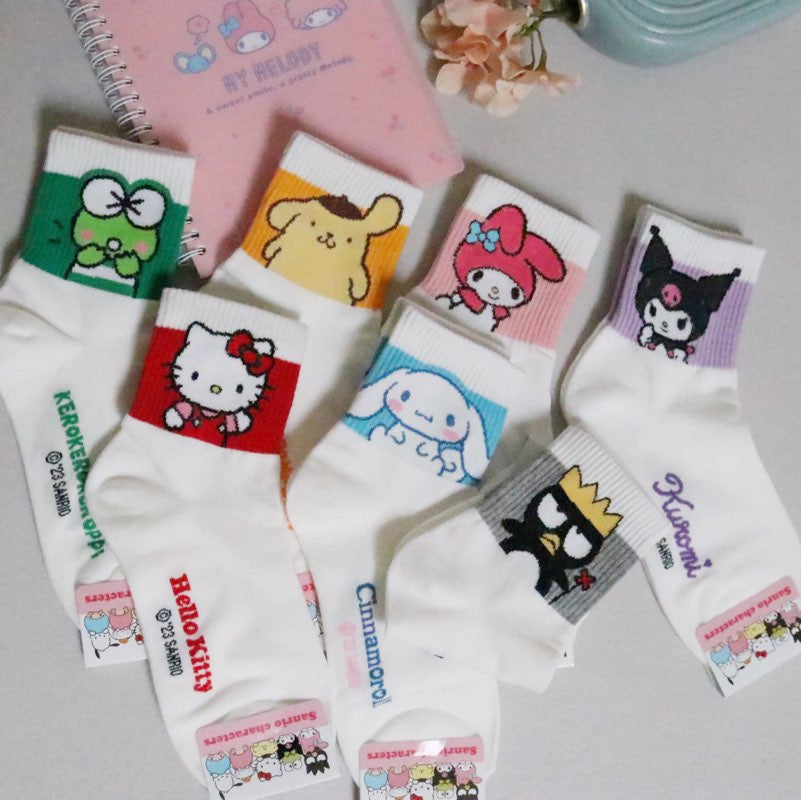NEW Sanrio 7Days Ankle line Soft Socks