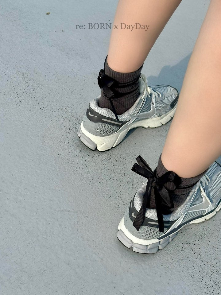 Balletcore Back Ribbon Ankle Socks- Lovely Unique tennis Socks - Luckyplanetusa