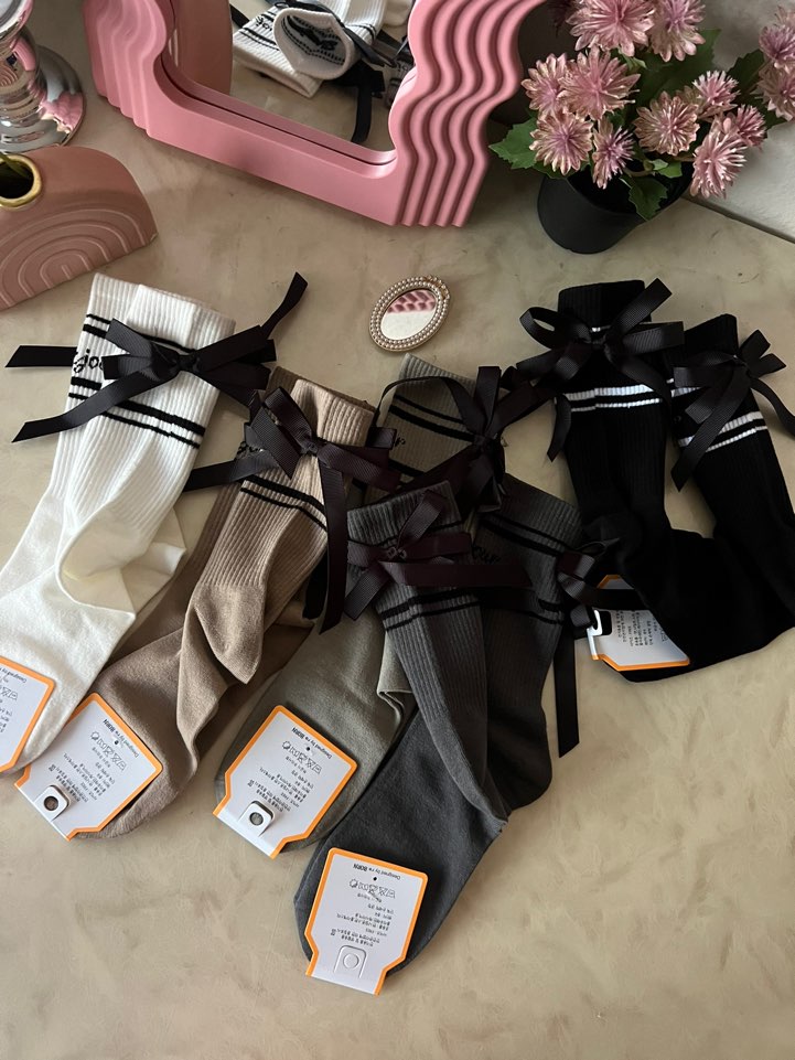 Balletcore Back Ribbon Ankle Socks- Lovely Unique tennis Socks - Luckyplanetusa