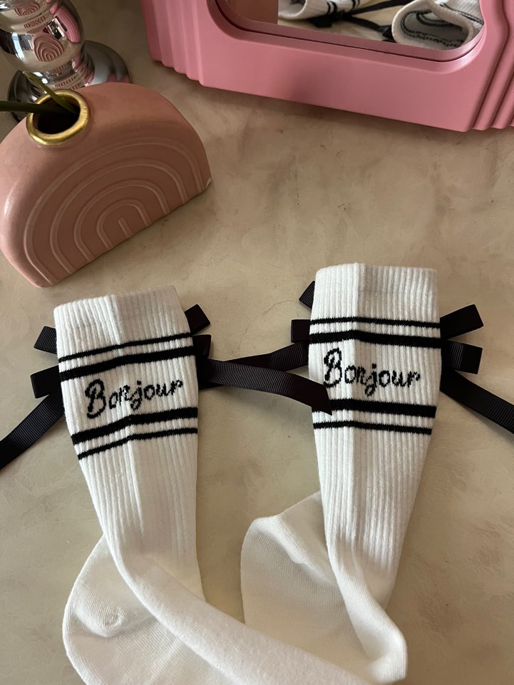 Balletcore Back Ribbon Ankle Socks- Lovely Unique tennis Socks - Luckyplanetusa