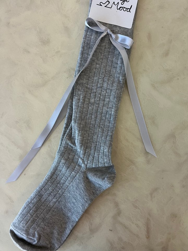 Balletcore ribbon long length knee Socks-Cotton, high Quality - Luckyplanetusa