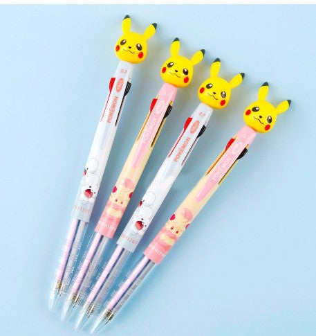 Pokémon Mascot 3-Color Ballpoint Pen – Pikachu & Jigglypuff