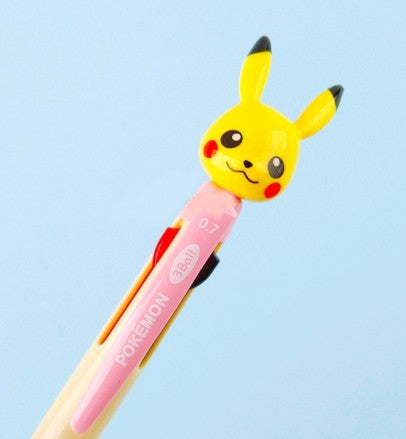 Pokémon Mascot 3-Color Ballpoint Pen – Pikachu & Jigglypuff