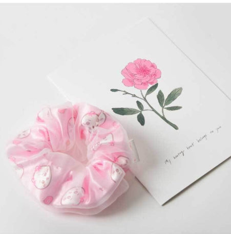 Chiikawa Character Mesh Scrunchie – 3 Styles