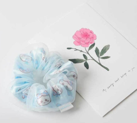 Chiikawa Character Mesh Scrunchie – 3 Styles