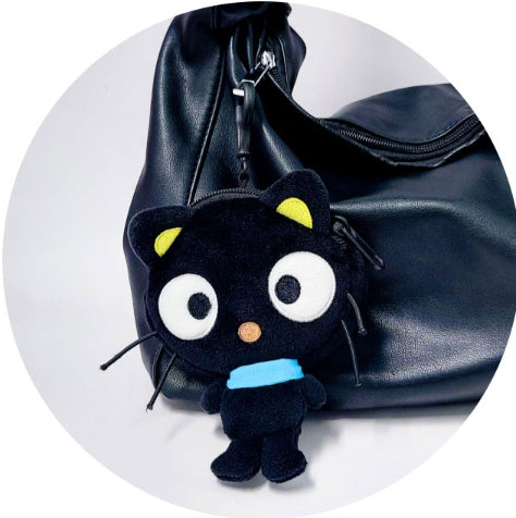 Sanrio Chococat Flat Plush Pouch Key Chain -13cm