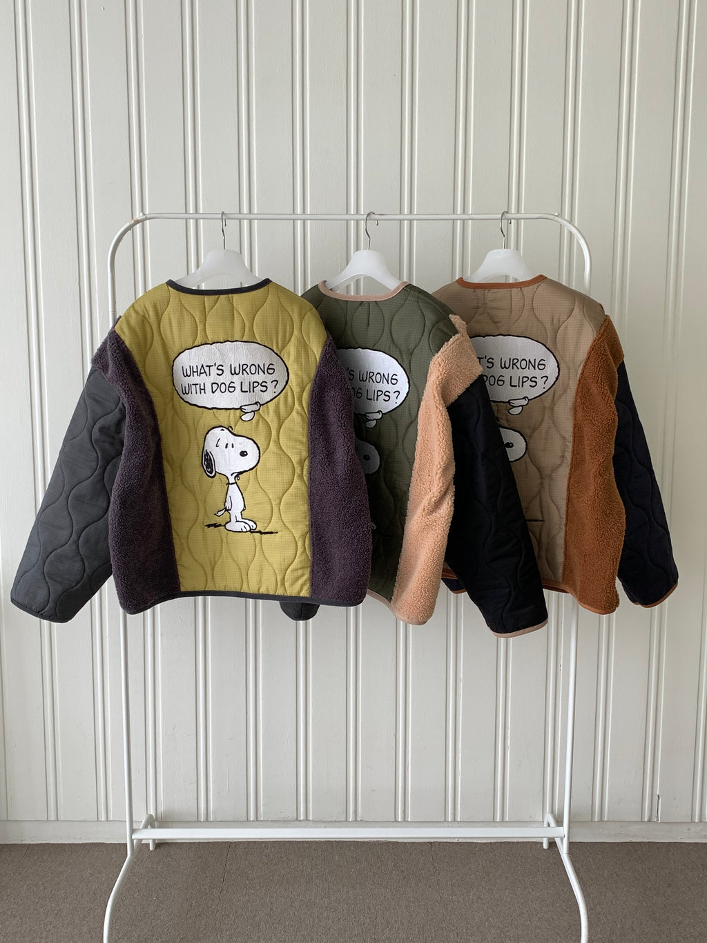 Snoopy Limited Edition Sherpa Quilted Fleece Jacket — Made in Korea officially lisenced