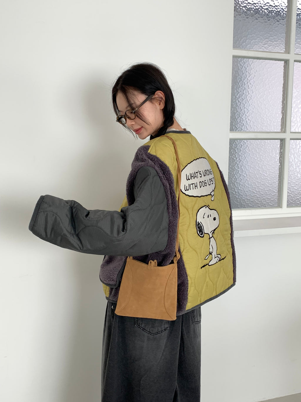 Snoopy Limited Edition Sherpa Quilted Fleece Jacket — Made in Korea officially lisenced