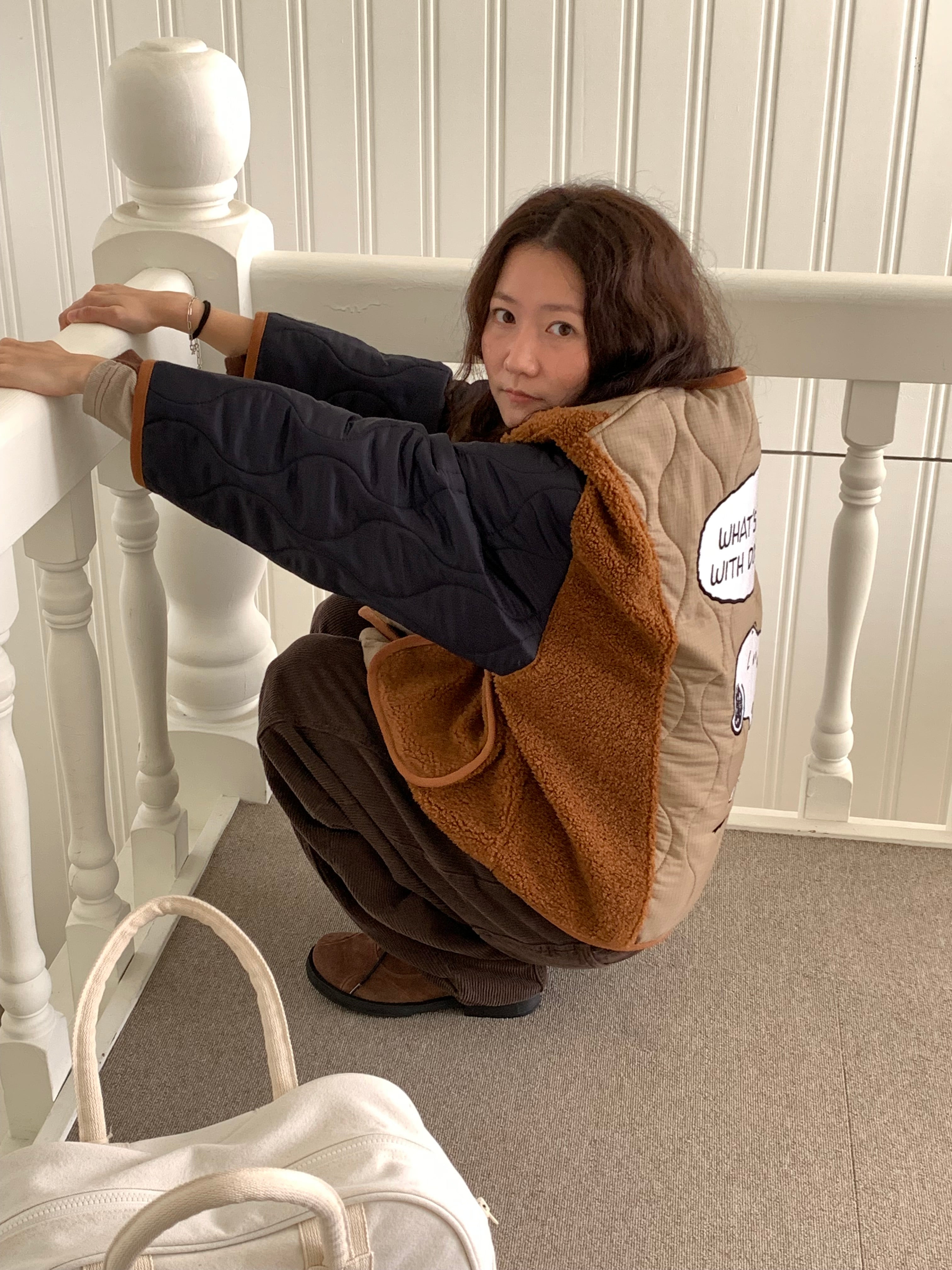 Snoopy Limited Edition Sherpa Quilted Fleece Jacket — Made in Korea officially lisenced