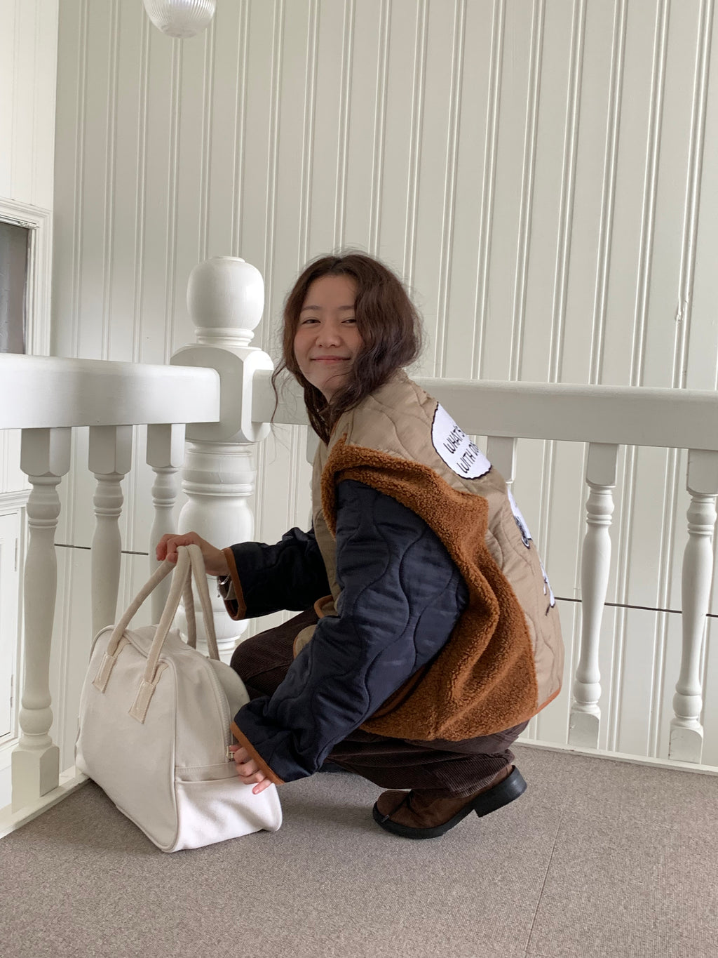 Snoopy Limited Edition Sherpa Quilted Fleece Jacket — Made in Korea officially lisenced