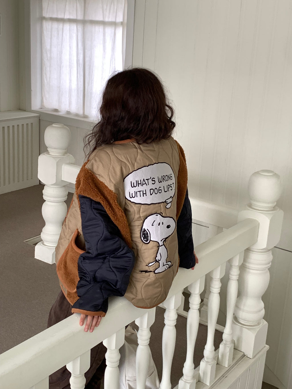 Snoopy Limited Edition Sherpa Quilted Fleece Jacket — Made in Korea officially lisenced