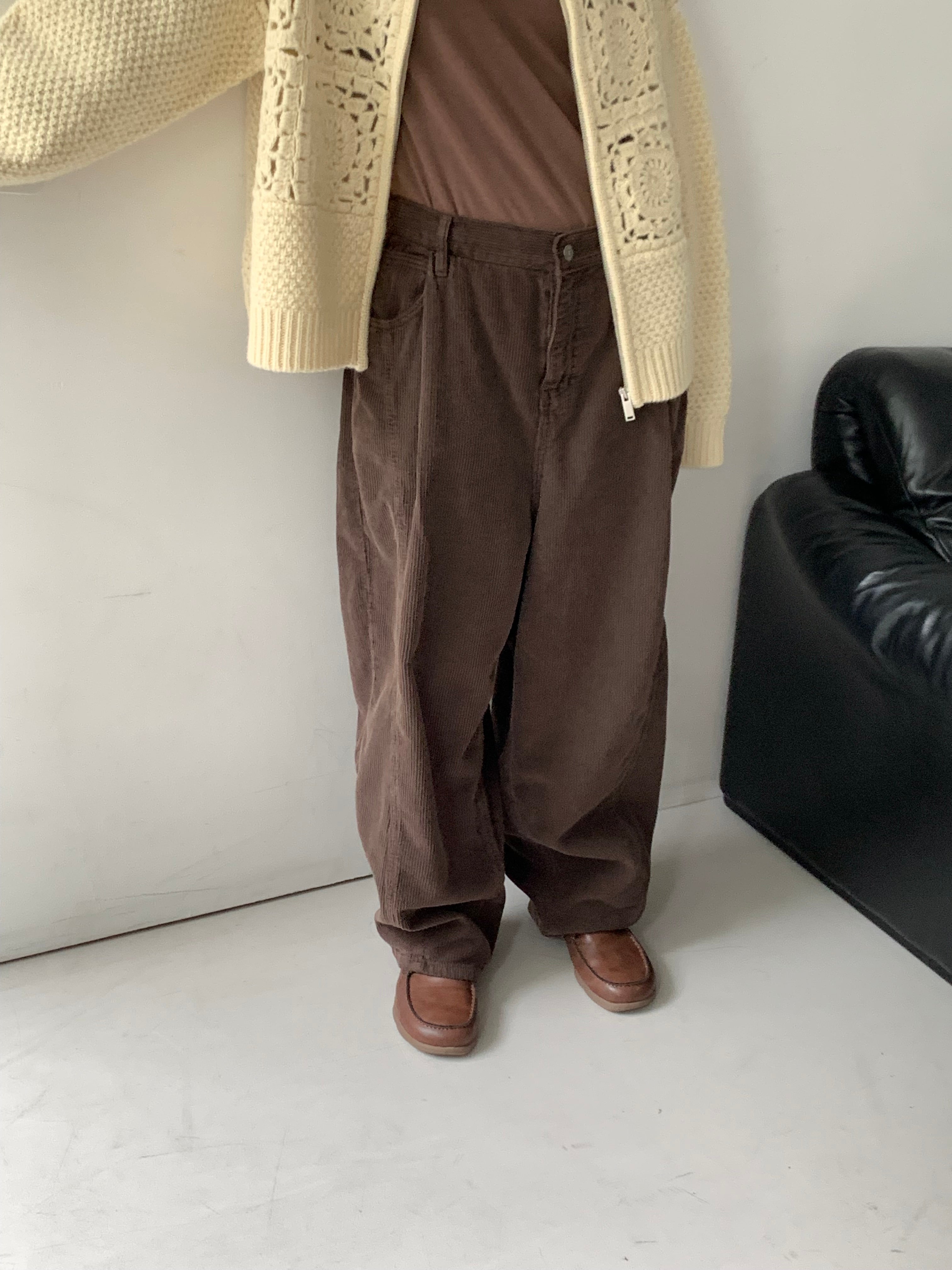 Premium Wide Corduroy Pants — Made in Korea