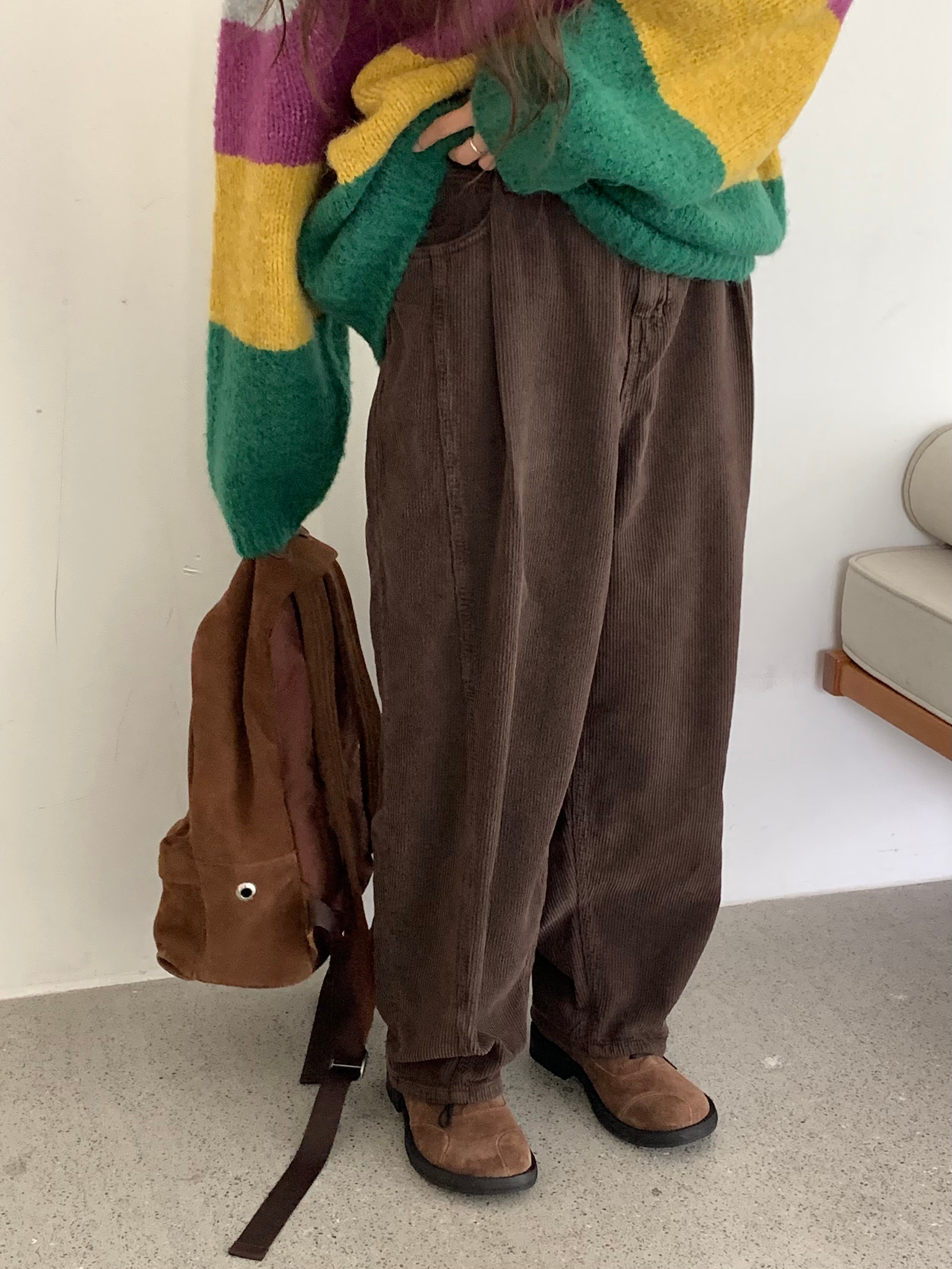 Premium Wide Corduroy Pants — Made in Korea