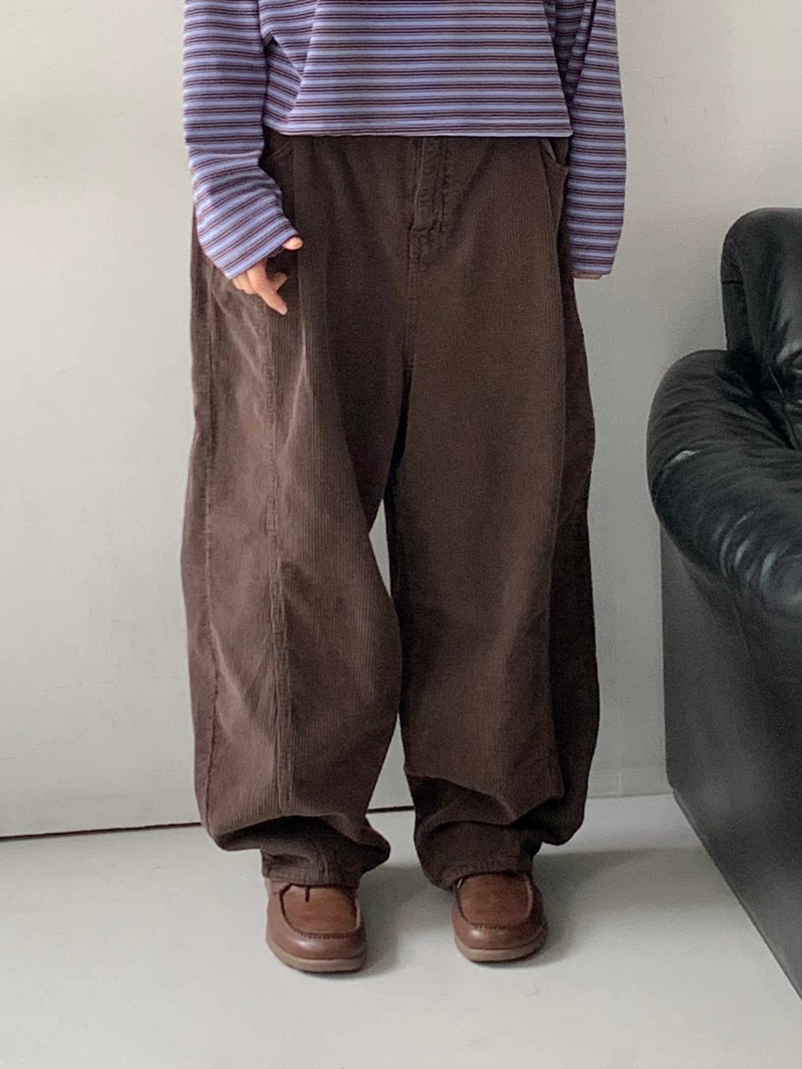 Premium Wide Corduroy Pants — Made in Korea