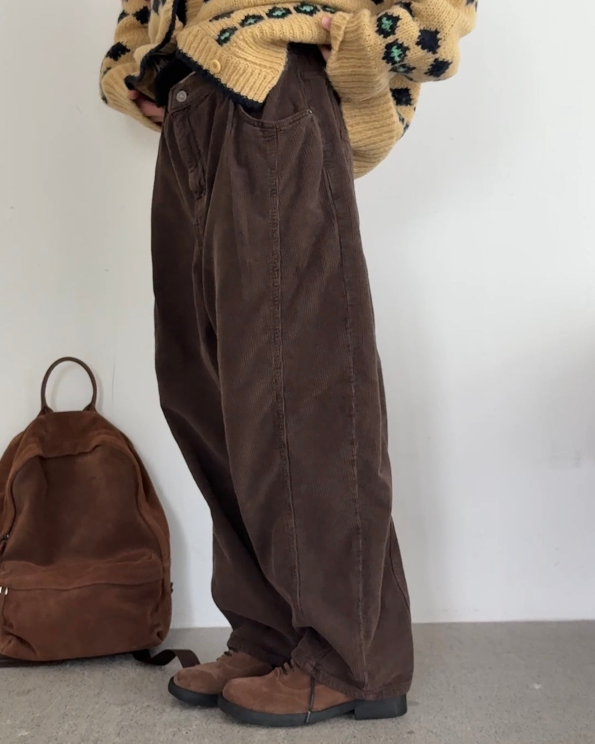 Premium Wide Corduroy Pants — Made in Korea
