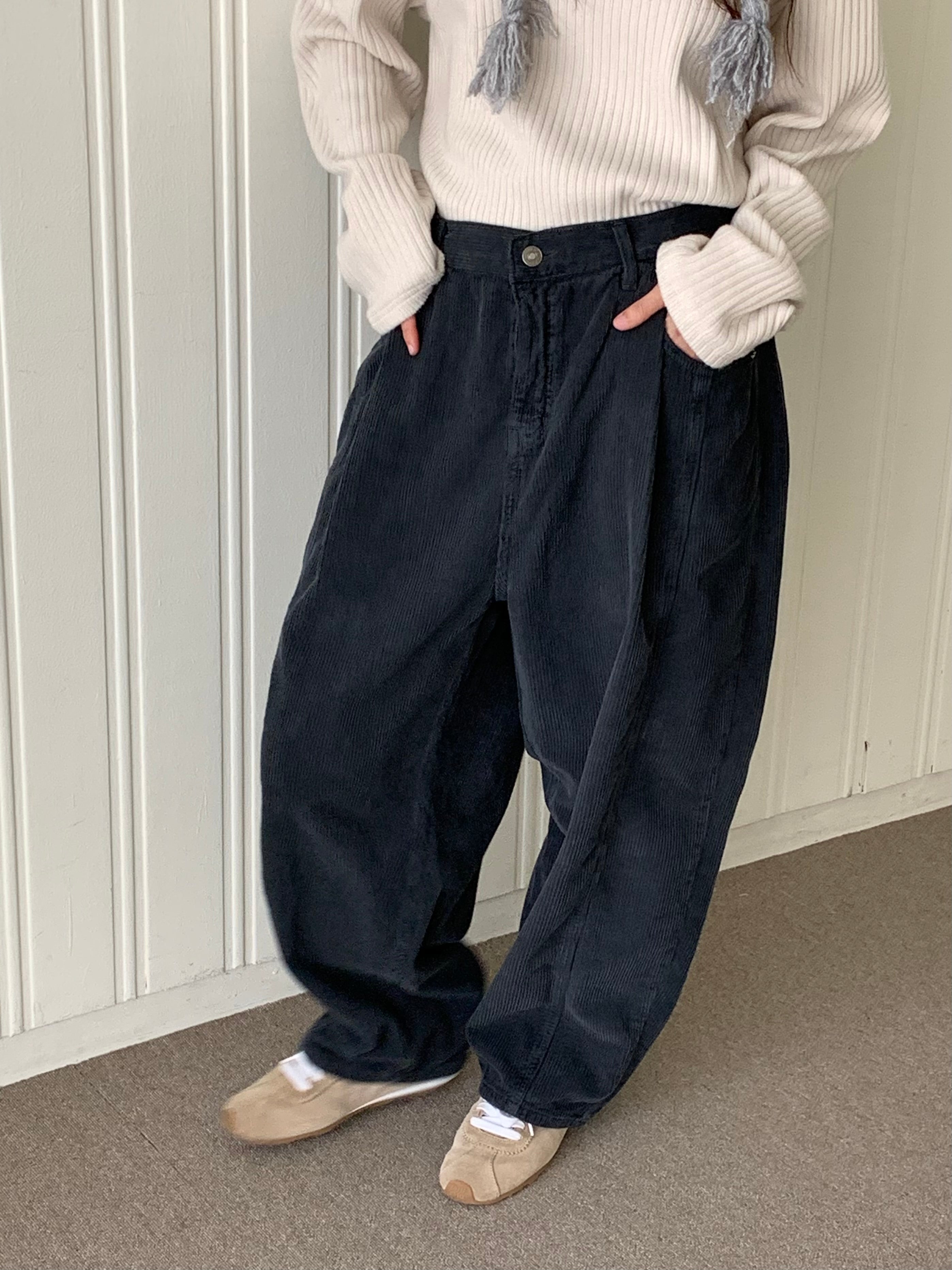 Premium Wide Corduroy Pants — Made in Korea