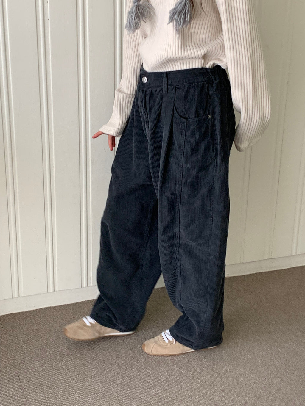 Premium Wide Corduroy Pants — Made in Korea