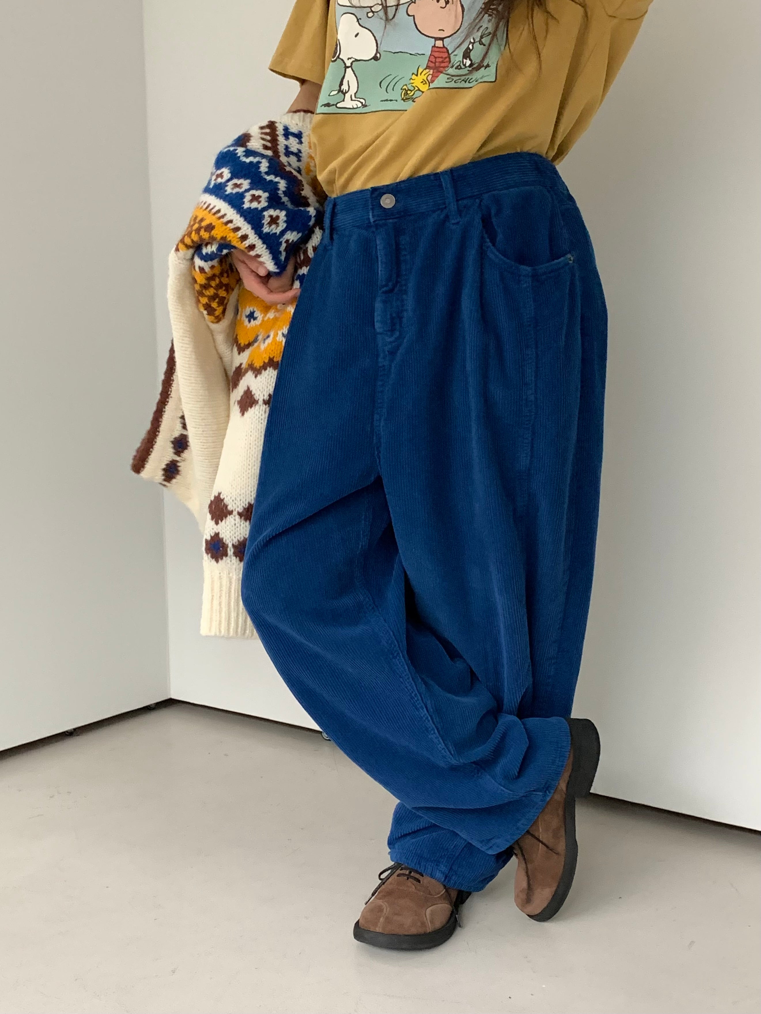 Premium Wide Corduroy Pants — Made in Korea