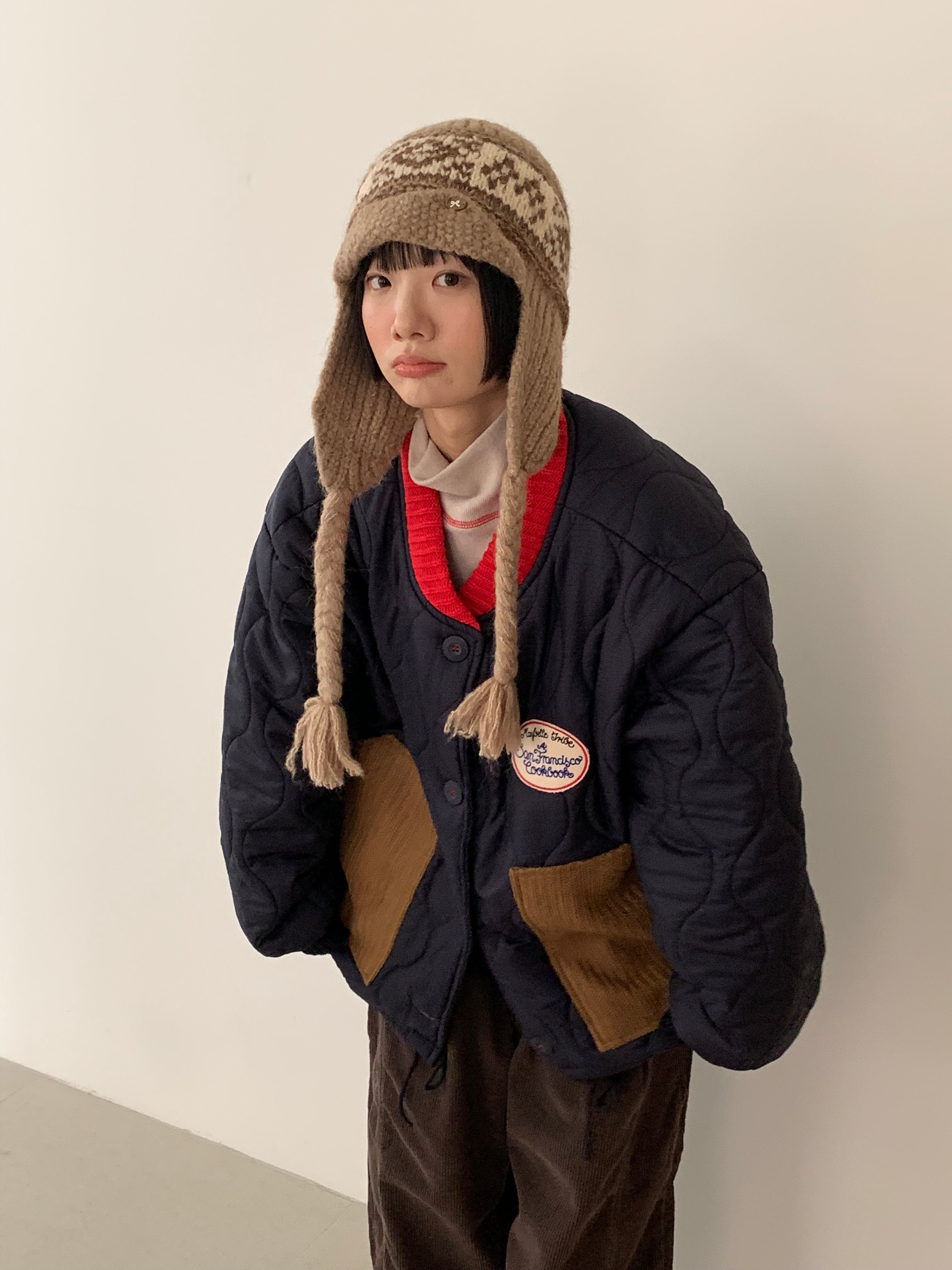 Quilted Patch Pocket Bomber Jacket