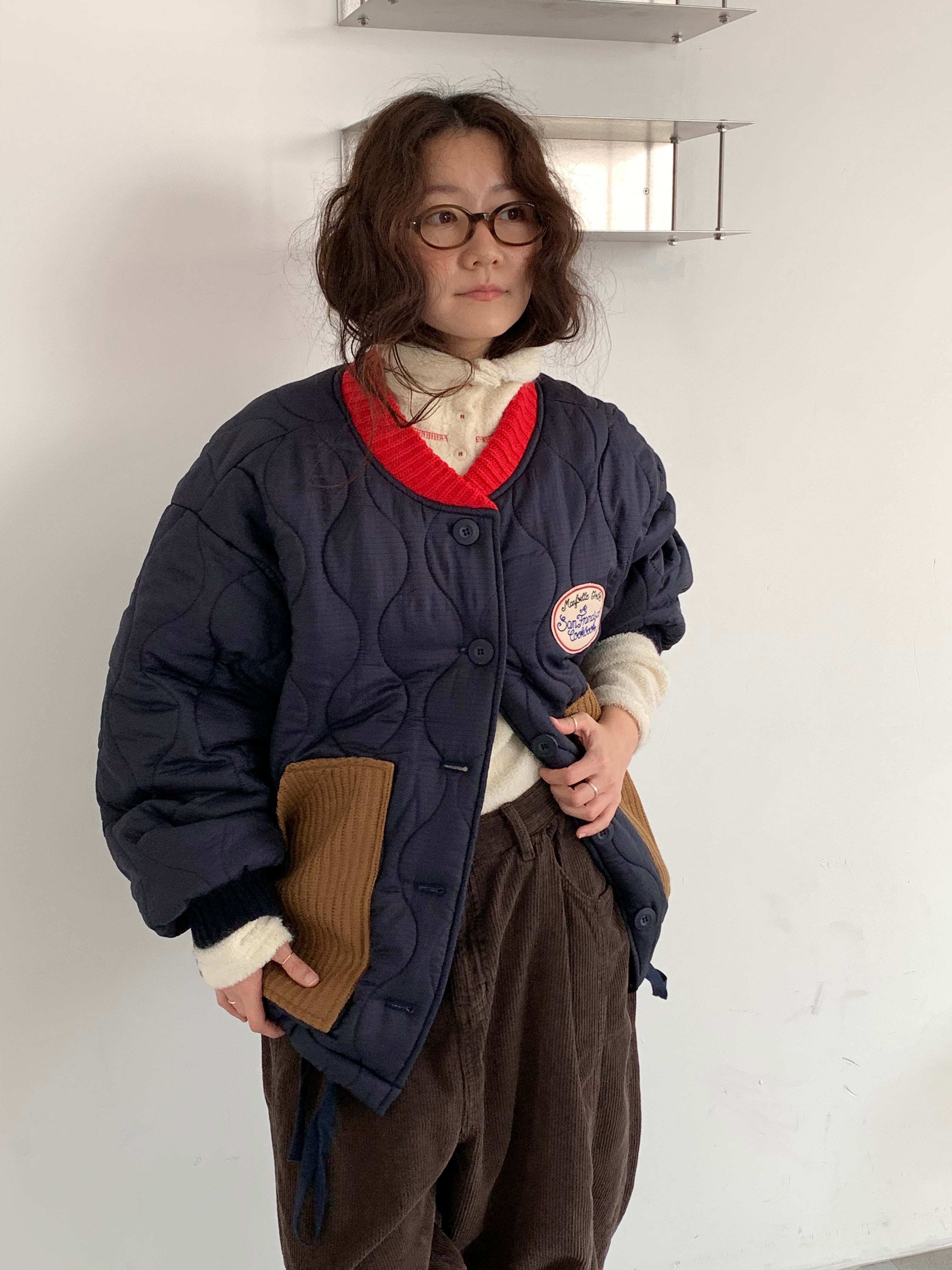 Quilted Patch Pocket Bomber Jacket