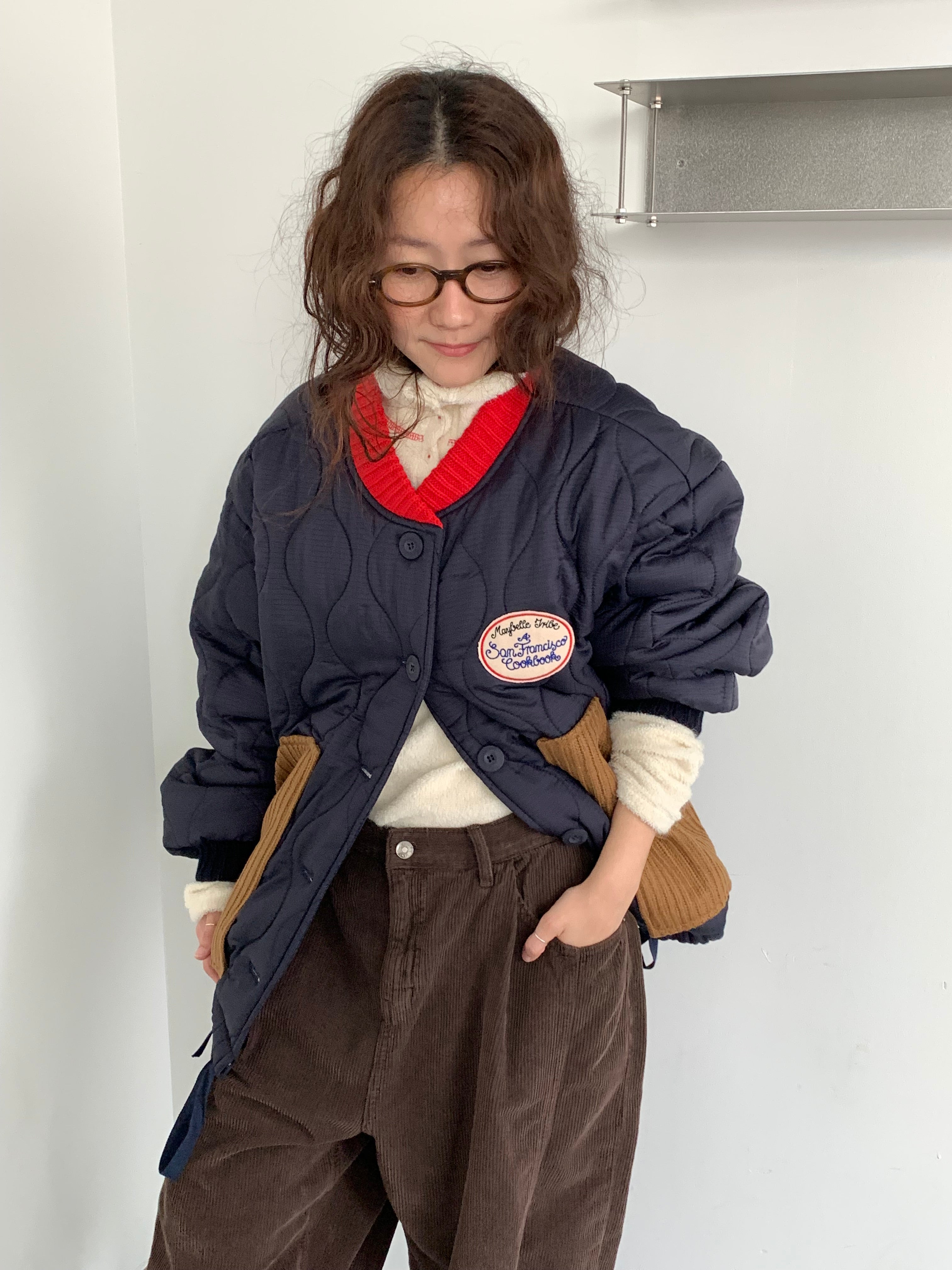 Quilted Patch Pocket Bomber Jacket
